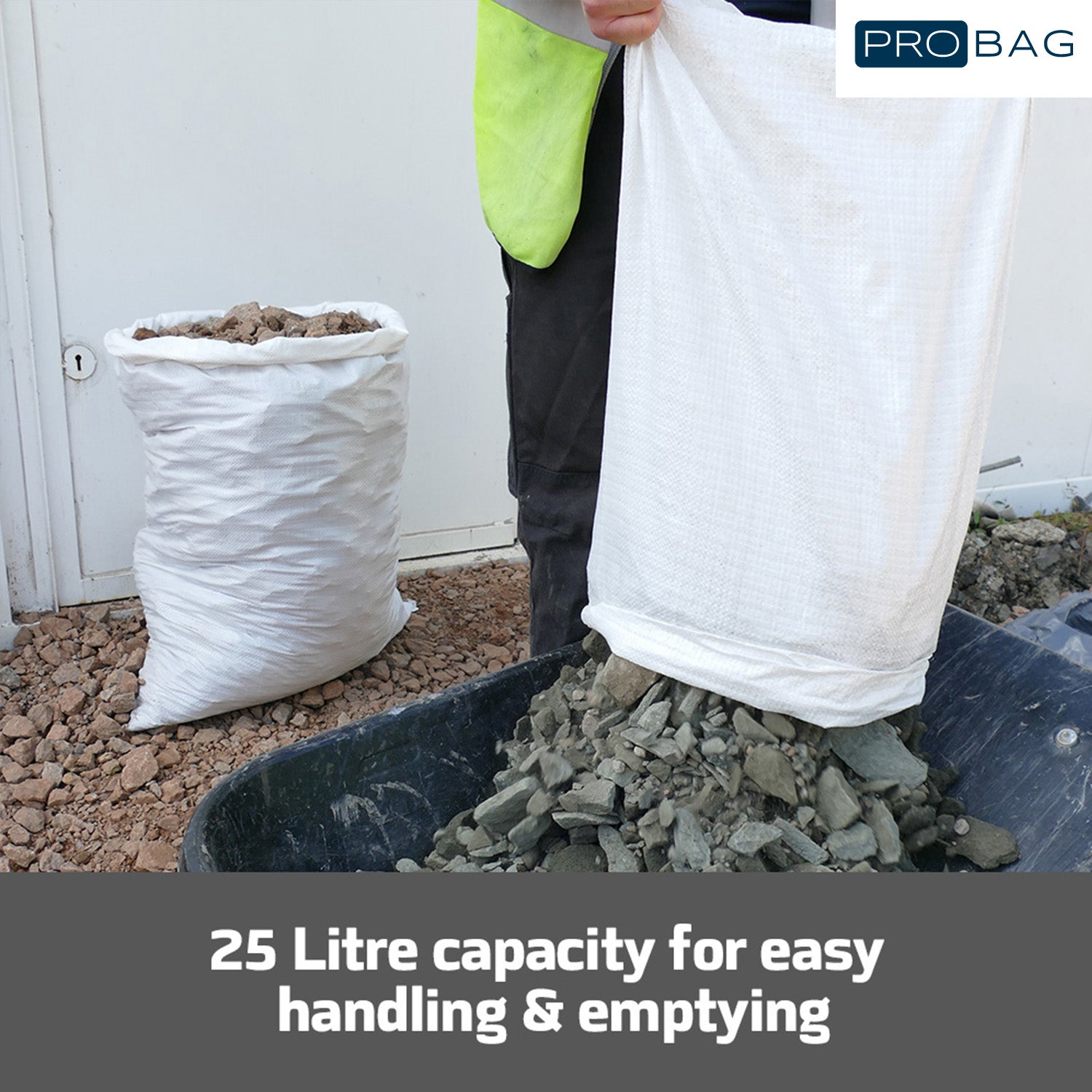 50x80cm Rubble Sack - Woven Polypropylene